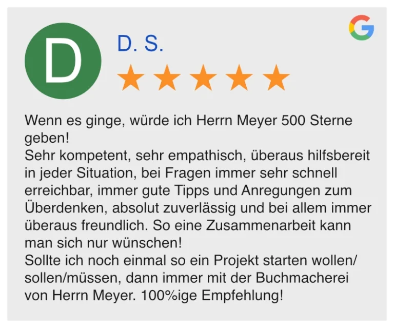 Google Herrn Meyers Buchmacherei