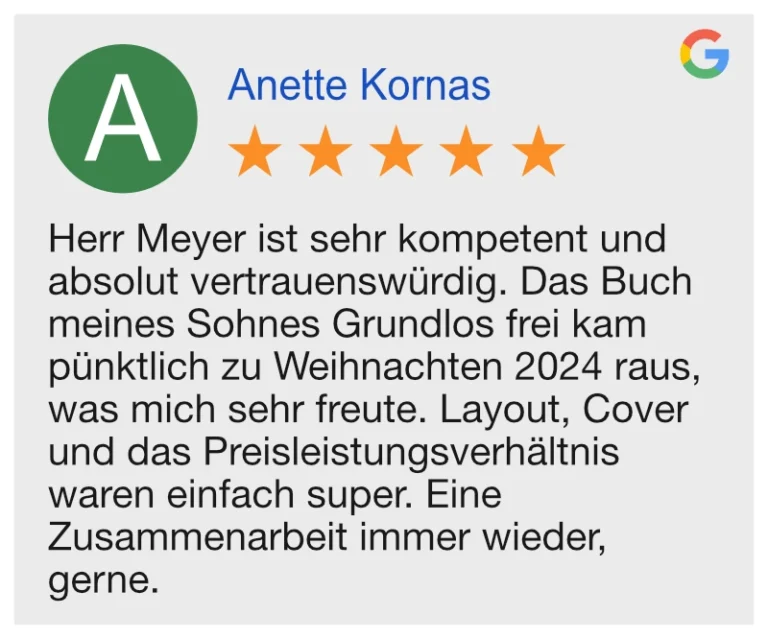 Google Herrn Meyers Buchmacherei